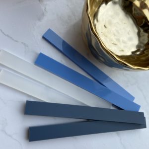 blue frosted cake pop sticks