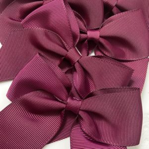 burgundy bows