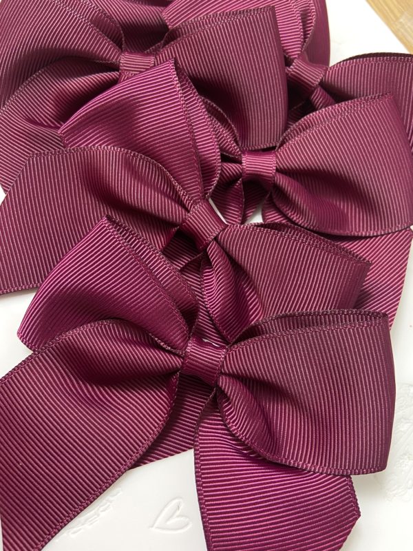 burgundy bows