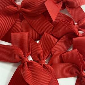 5cm Red Ribbed Bows