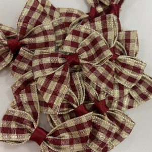 tartan mini bows