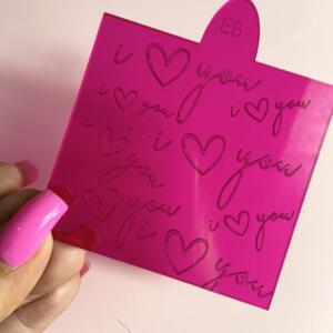i love you print Embosser