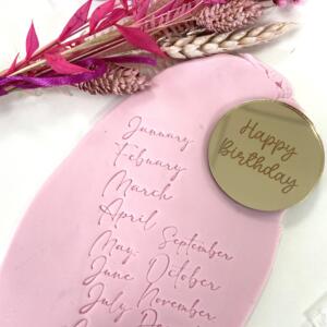 Calendar Month Imprint