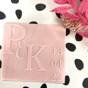 Large Initials and Date