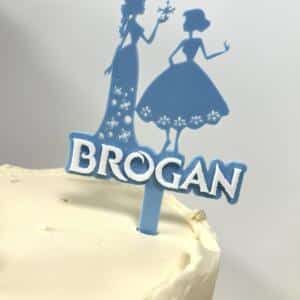 Anna and Elsa Personlised Topper