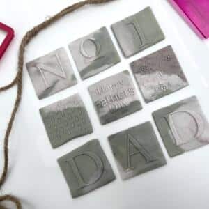 Large Fathers Day Square 2 Embosser and cutter