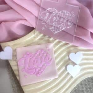 Chequered Love Embosser