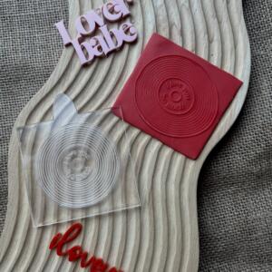 Retro love Record embosser
