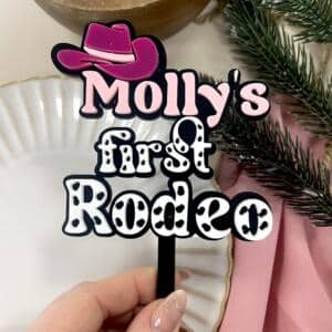First Rodeo Cake Topper