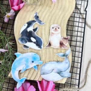 Sealife with Orka UV Cake Topper Set