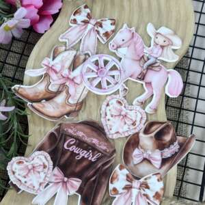 Cow Girl Cake Toppers