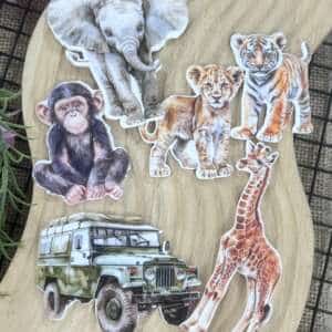 Jungle animals Cake Toppers