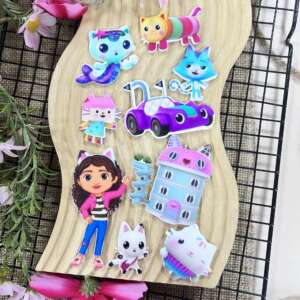 Gabbys Dollhouse Cake Topper Set