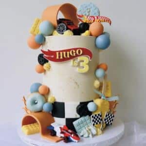 Double Layered Hotw Themed Custom Personalised Cake Topper