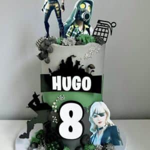 Double Layered Gaming Badge Themed Custom Personalised Cake Topper