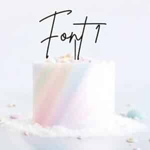 Single Layer Custom Name Charm Font 1