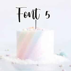 Double layered Font 5 Name Charm