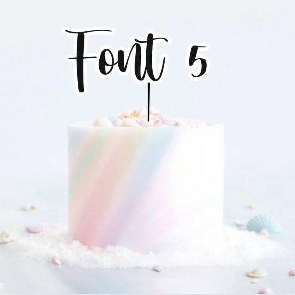 Single Layered Custom Name Charm Font 5