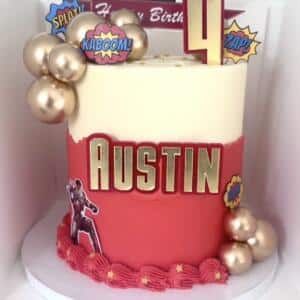 Doubled Layered Iron Man themed Cake Topper