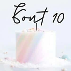 Single Layered Custom Name Charm Font 10