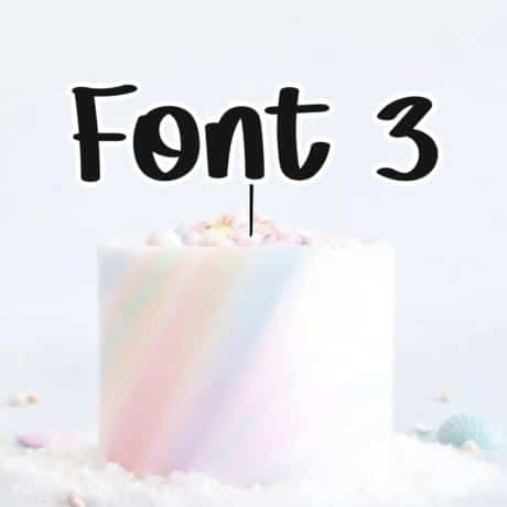 Double layered Font 3 Name Charm
