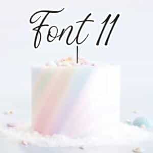 Single Layered Custom Name Charm Font 11