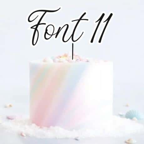 Single Layered Custom Name Charm Font 11