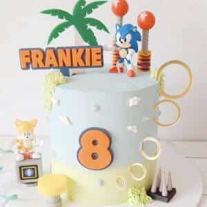 Double Layered Sonic Inspired Name Charm