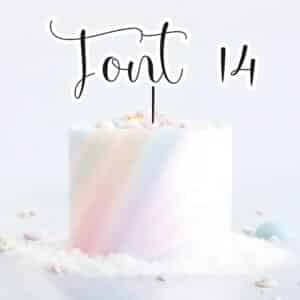 Single Layered Custom Name Charm Font 14