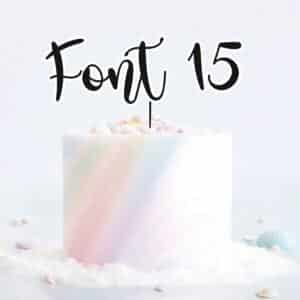 Single Layered Custom Name Charm Font 15