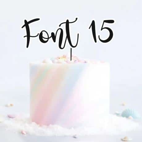 Single Layered Custom Name Charm Font 15