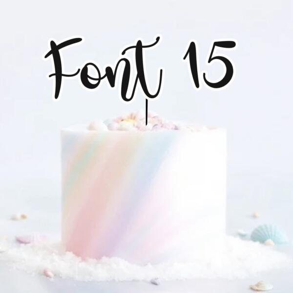 Single Layered Custom Name Charm Font 15