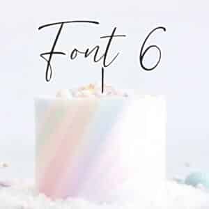 Double layered Font 6 Name Charm