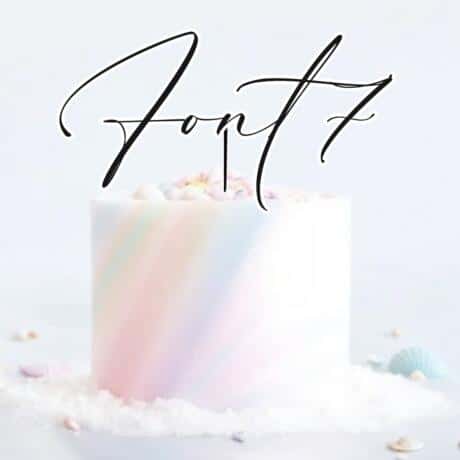 Single Layered Custom Name Charm Font 7