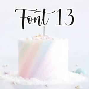 Single Layered Custom Name Charm Font 13