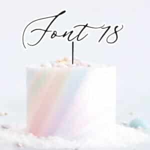 Single Layered Custom Name Charm Font by 18