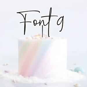 Single Layered Custom Name Charm Font by 9